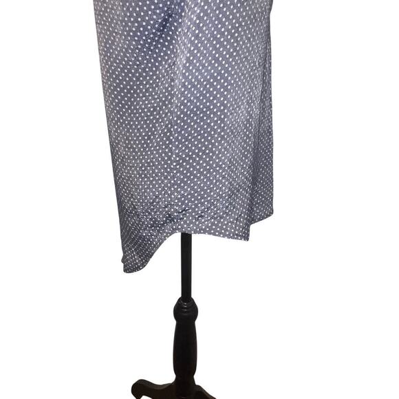 Fred David womens size small polkadot hi/low hem fairy whimsy goth button Henley - Picture 5 of 8